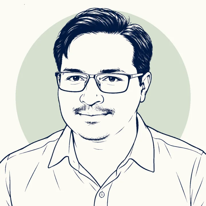 Illustrated portrait of David Lopez